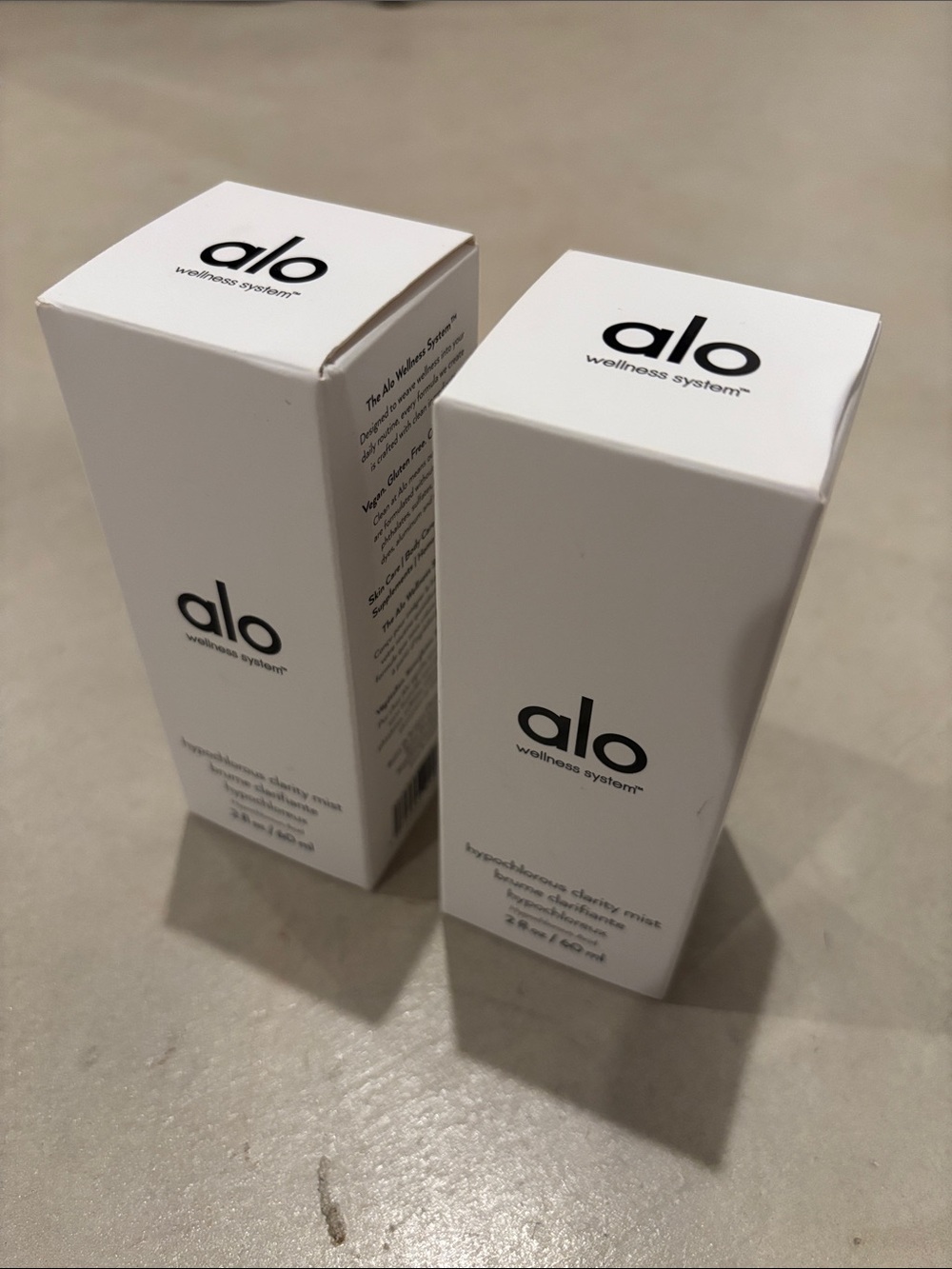 2 NIB Alo Yoga Wellness System Hypochlorous Clarity Mists